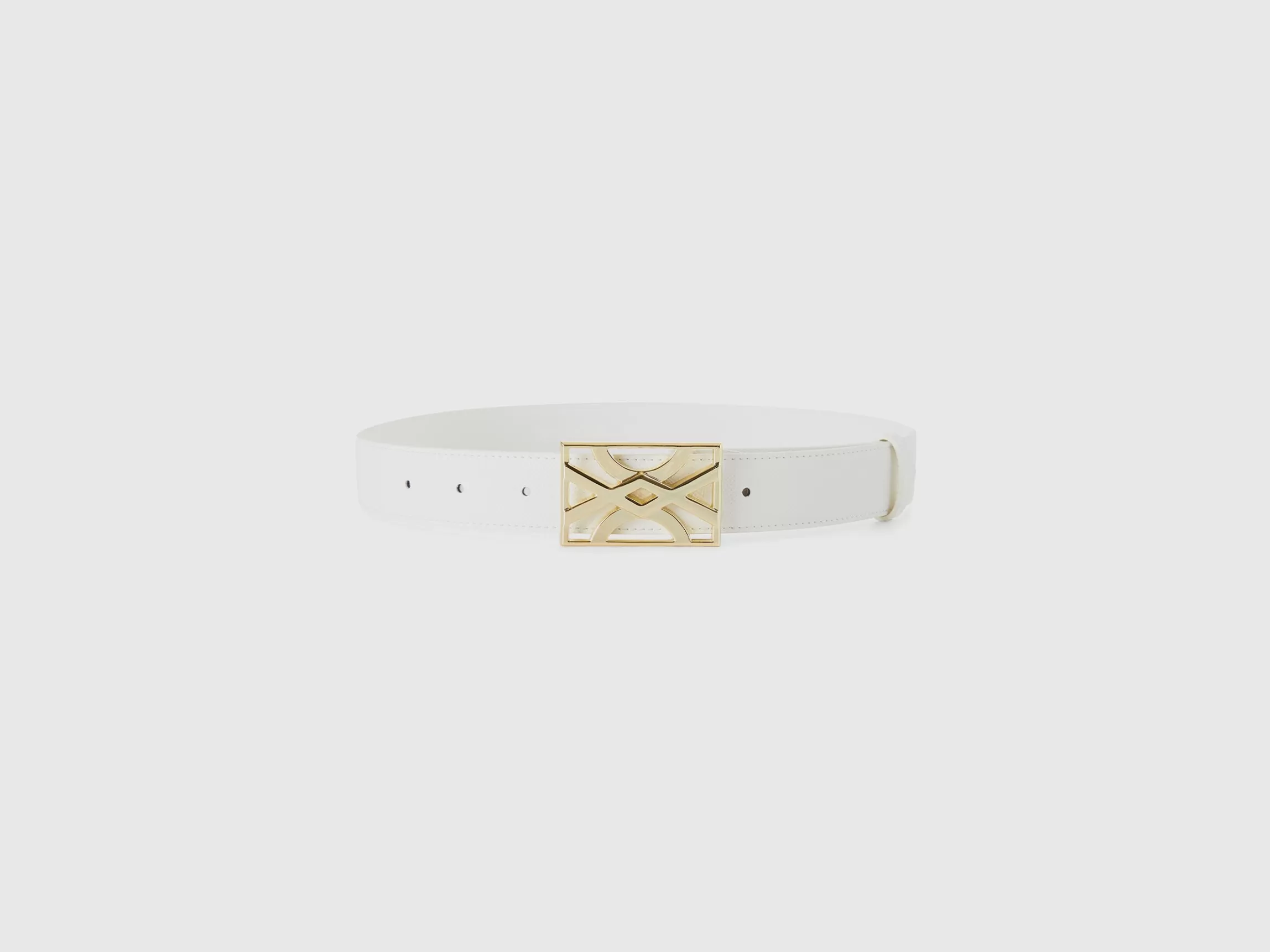 United Colors of Benetton belt with logoed buckle