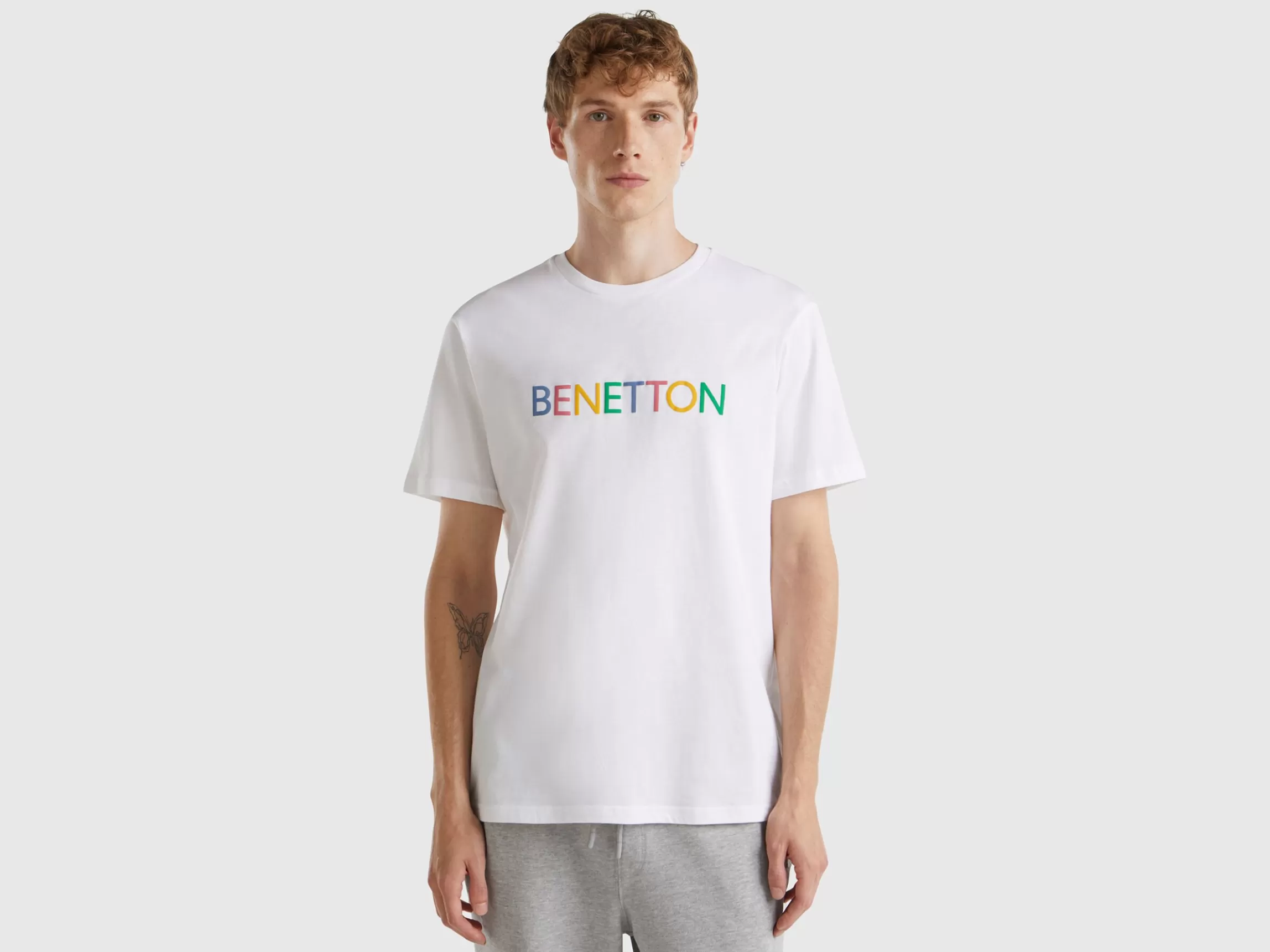 United Colors of Benetton t-shirt in organic cotton with logo