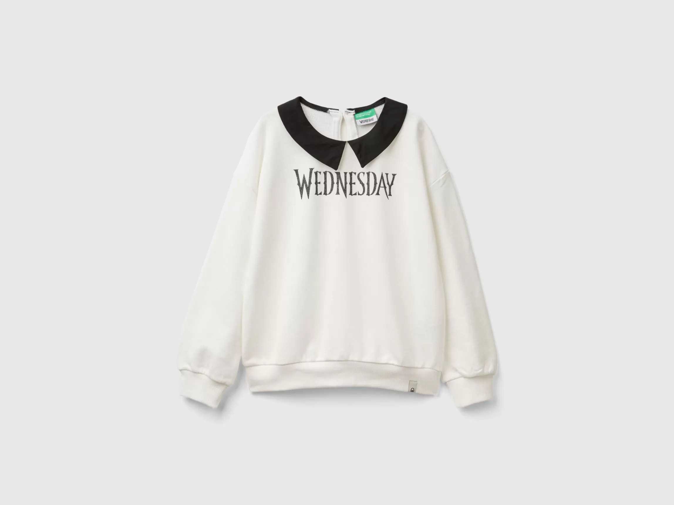 United Colors of Benetton Wednesday Addams collared sweatshirt