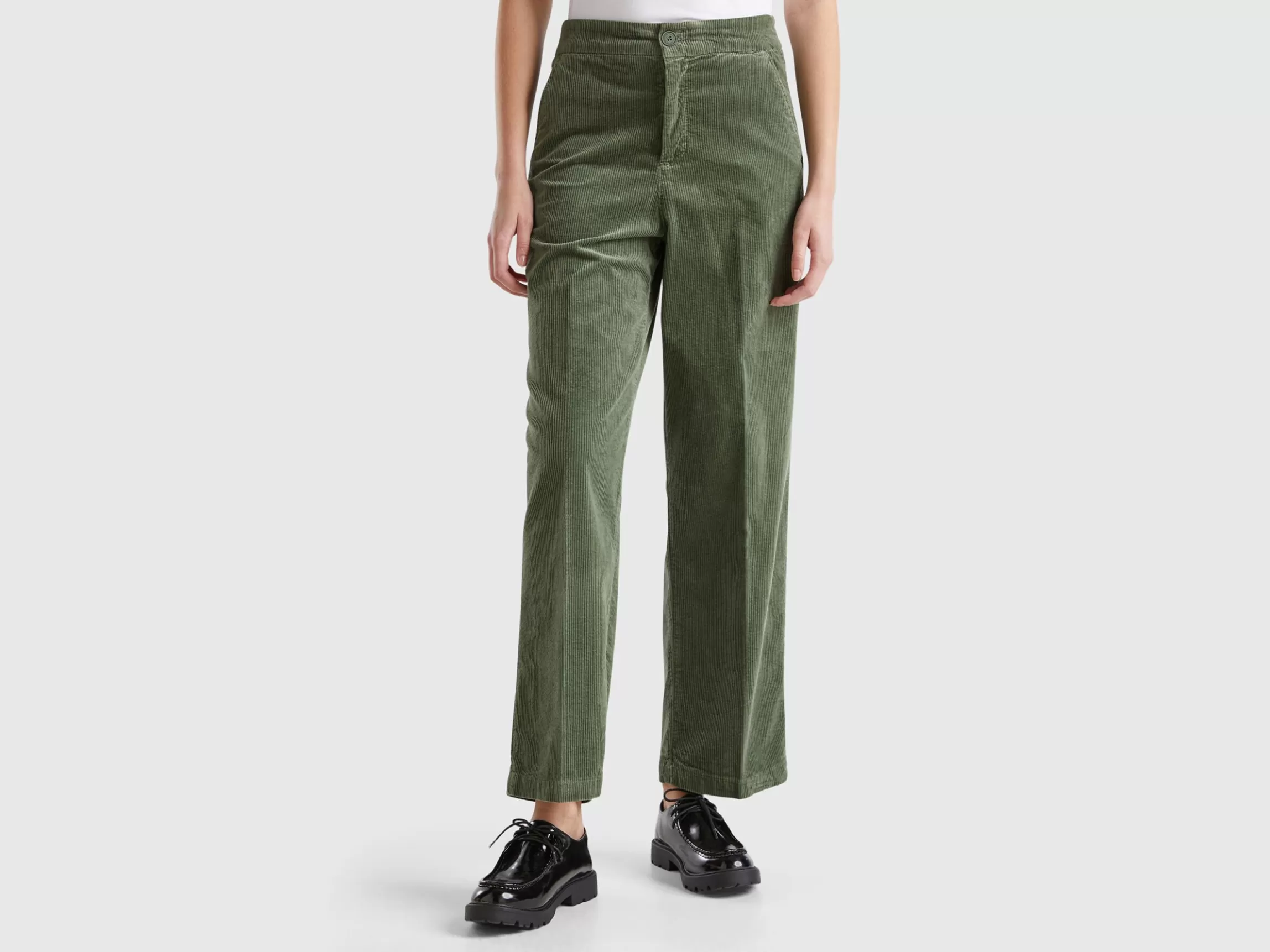 United Colors of Benetton Wide velvet trousers