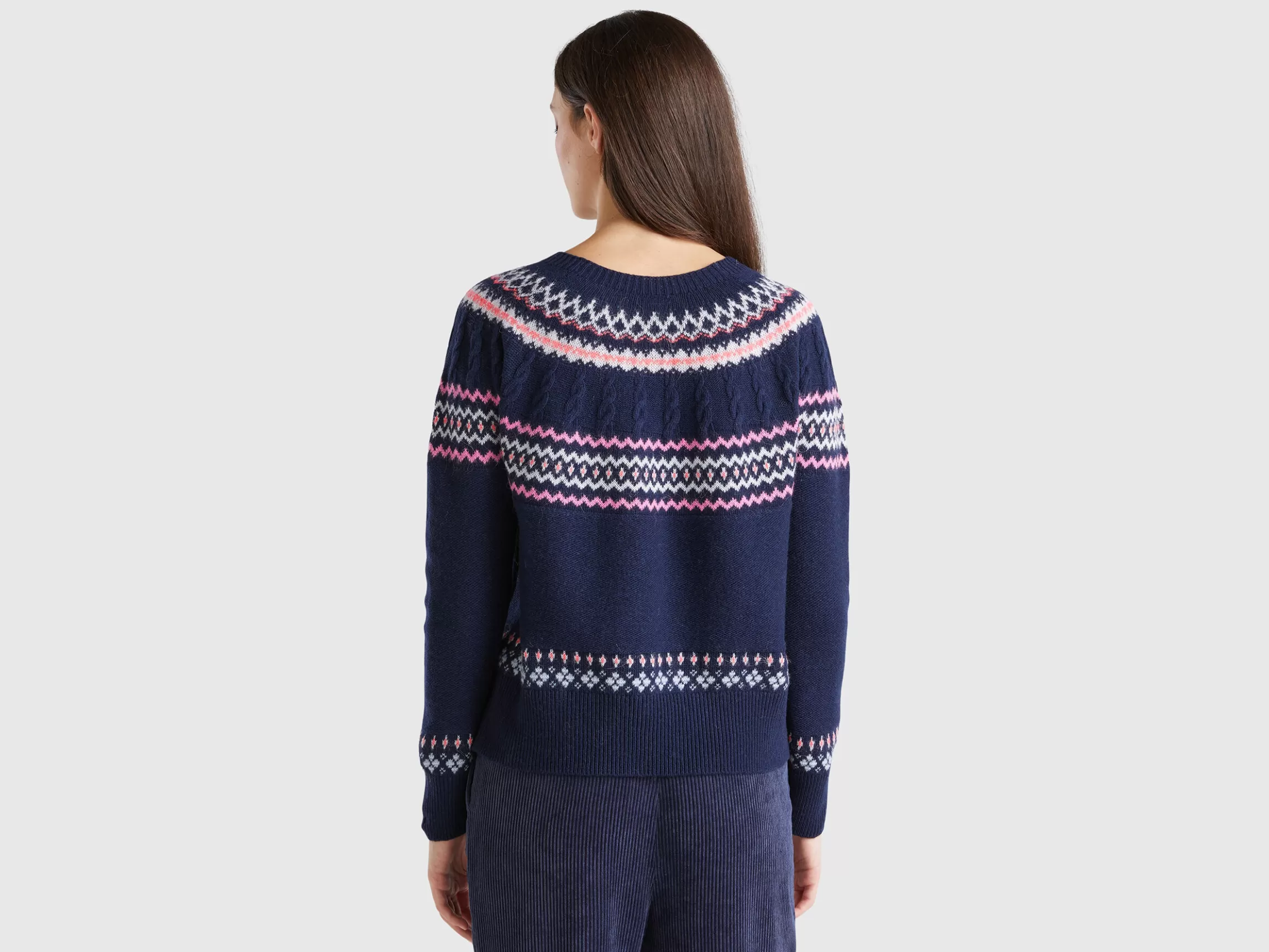 United Colors of Benetton Wool blend jacquard sweater