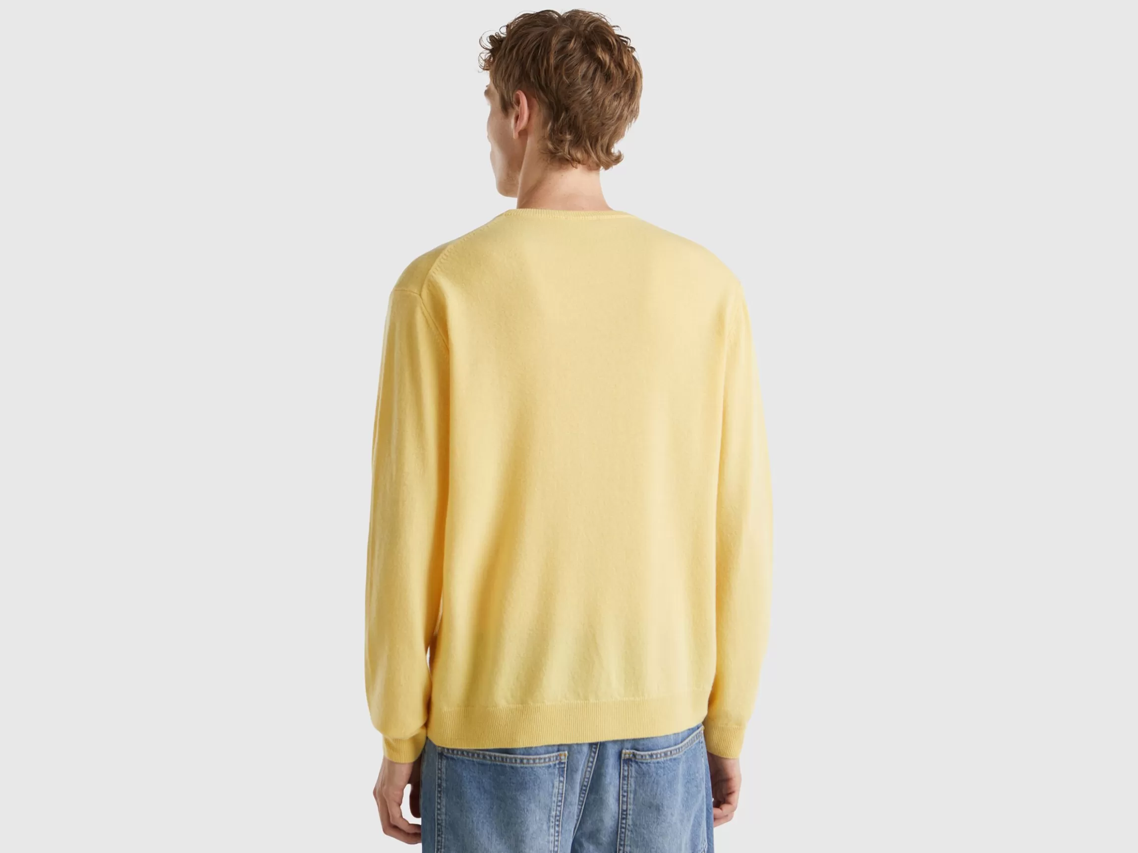 United Colors of Benetton crew neck sweater in pure Merino wool