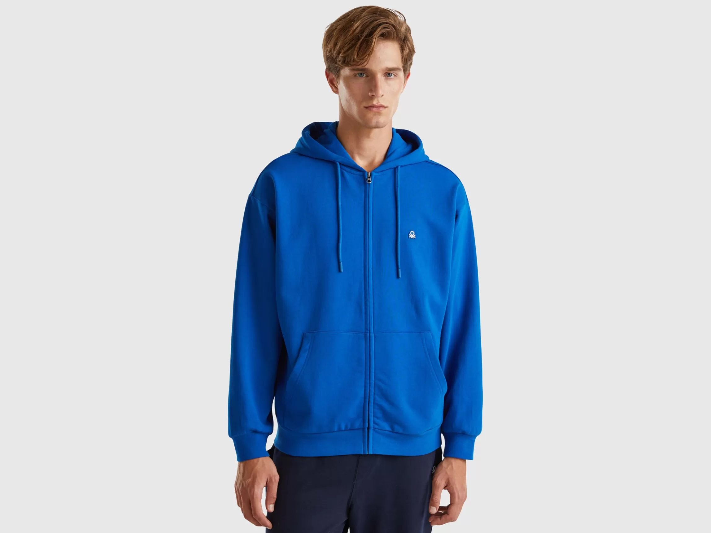 United Colors of Benetton Zip-up hoodie in cotton