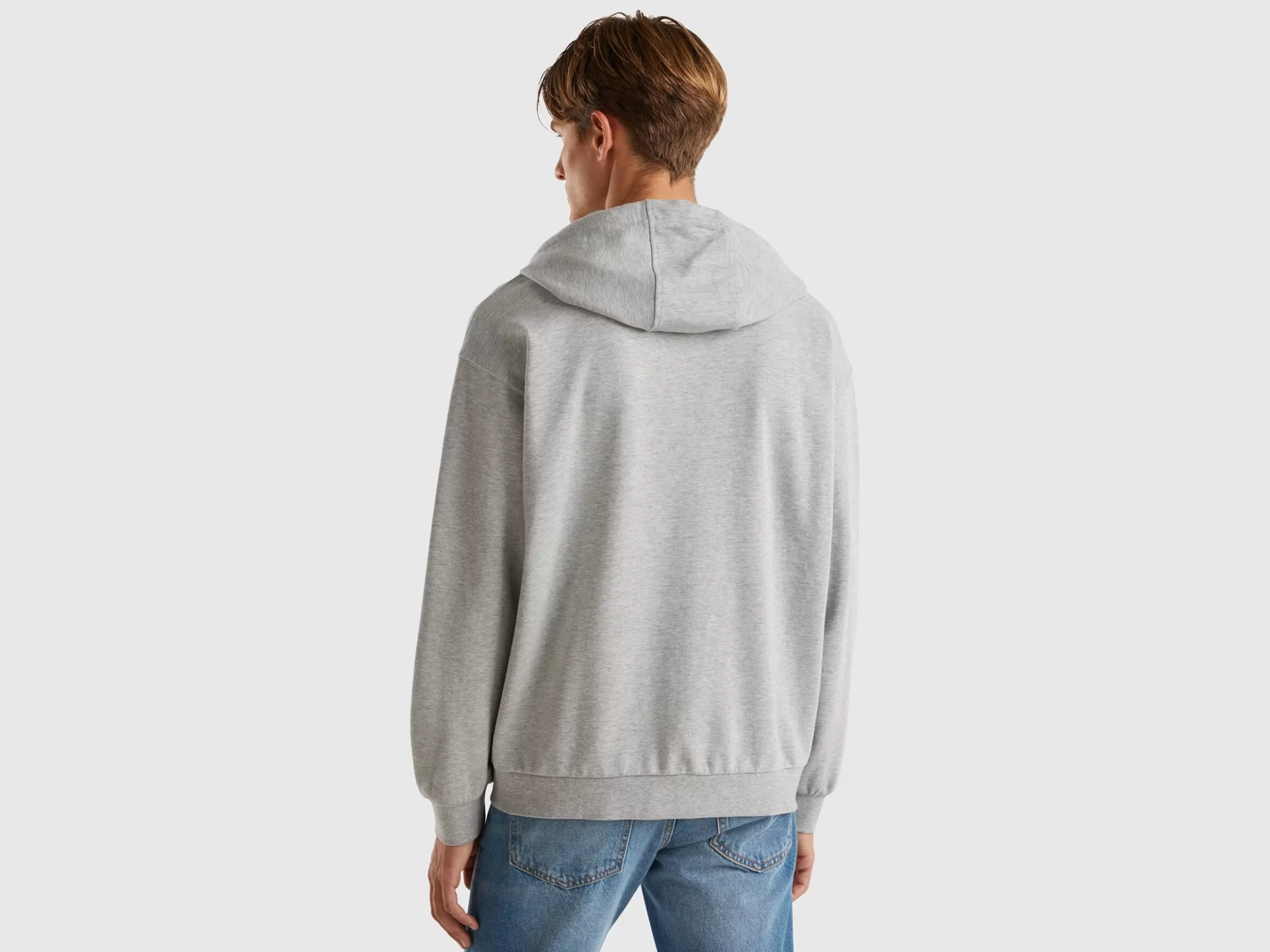 United Colors of Benetton Zip-up hoodie in cotton